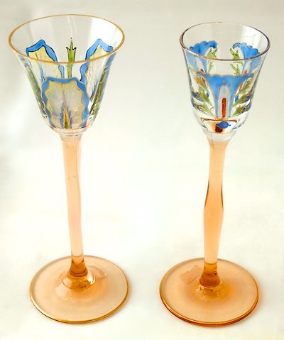 Enamelled Glass Legras Fritz Heckert Theresienthal. MYERS NEFF Bpr