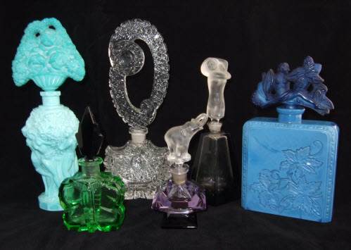Other Glass Houses Art Deco Glass. Czech Deco perfumes