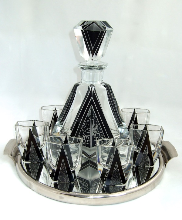 Other Glass Houses          Art Deco Glass. PALDA BLACK DEC