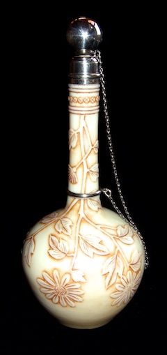 English Glass American Glass. WEBB IVORY TALL PERF