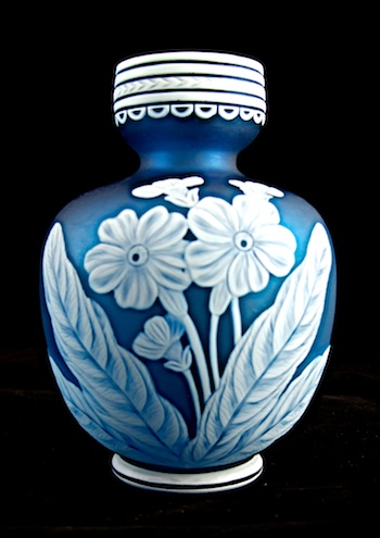 English Glass American Glass. WEBB BLUE