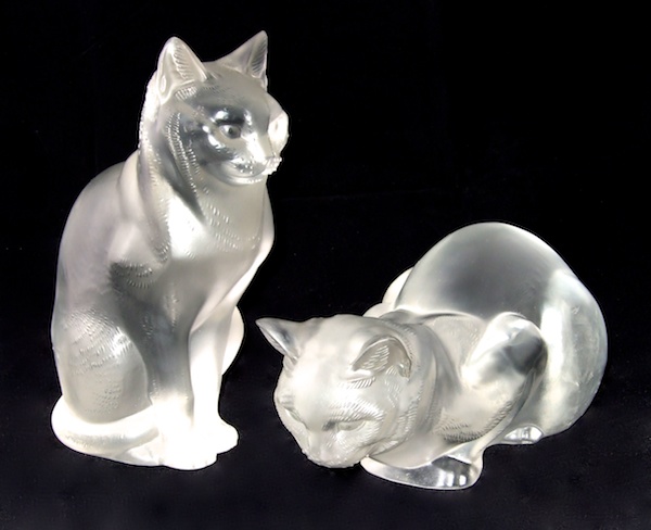 R Lalique. LALIQUE CATS