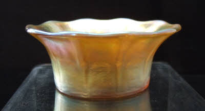 English Glass American Glass. Tiffany Salt slightly fluted